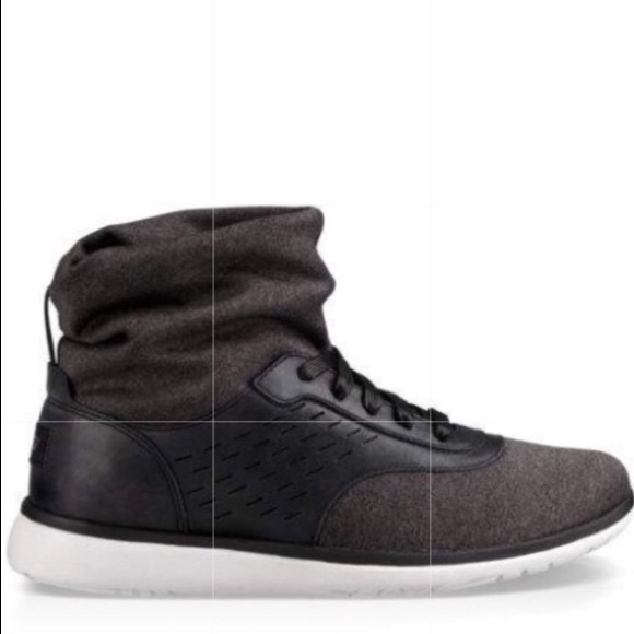 BN UGG SZ. 8 ISLAY BLACK SLOUCHY HIGHTOPS❄️NWT - Picture 2 of 8